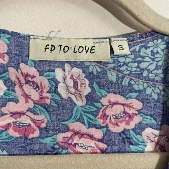 FP TO LOVE celestial/floral print midi dress Small - Picture 10 of 10